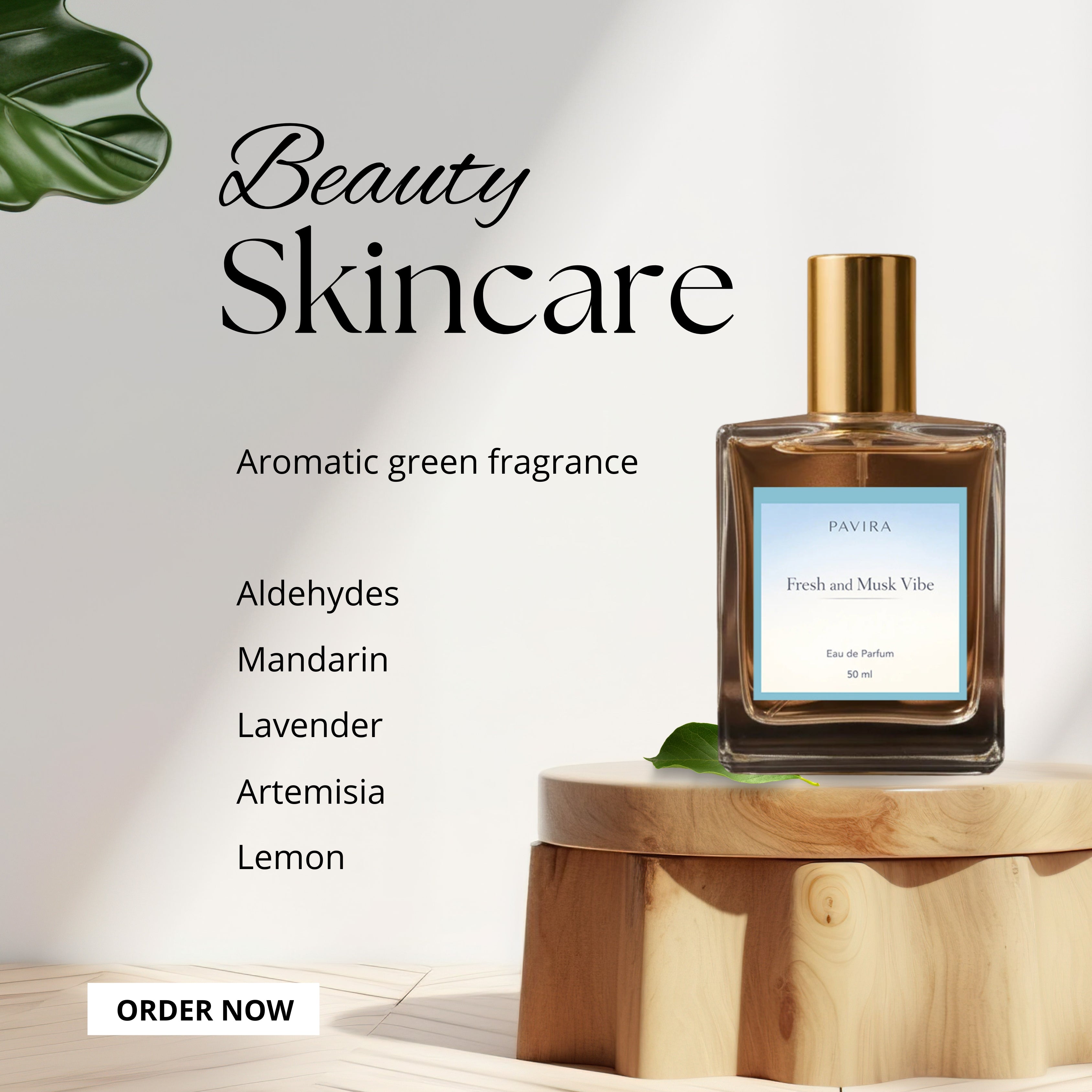 TAMBRID Fresh & Musk VIBE Aromatic Green Luxury Fragrance for Men