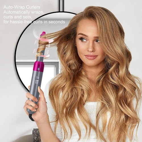 5-in-1 Hair Dryer Styling Tool | Curly, Straightening, Drying, & Styling Comb for All Hair Types