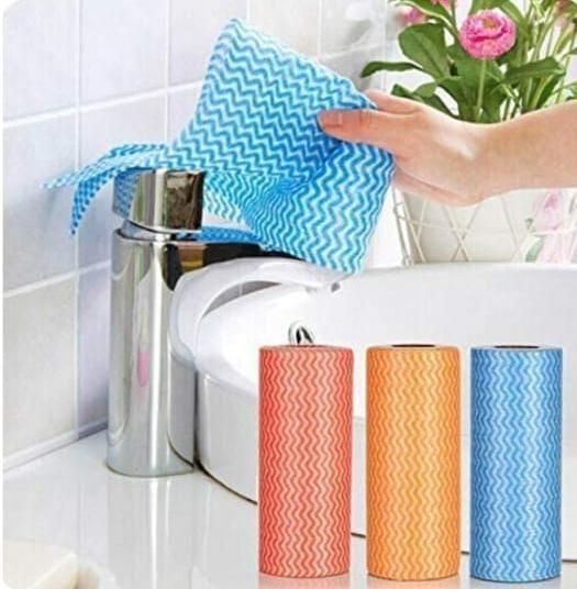 Disposable Kitchen Towels Cleaning Cloths (75 Sheets)