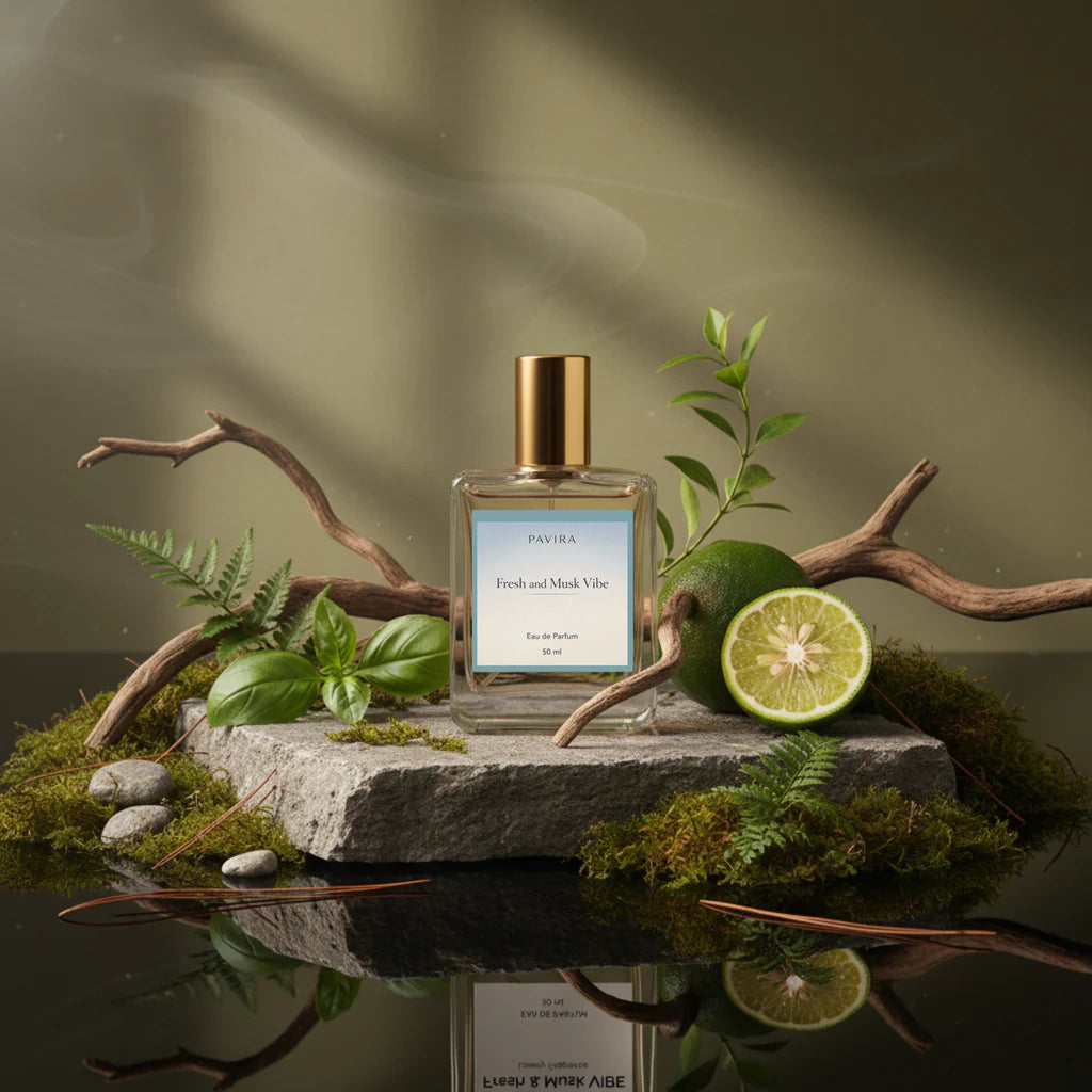 TAMBRID Fresh & Musk VIBE Aromatic Green Luxury Fragrance for Men